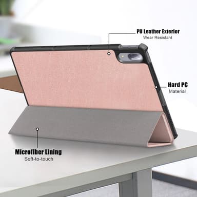 Trifoldbart deksel til Lenovo Tab P11 Pro TB-J706F - Rose Gull