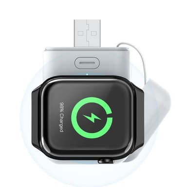 Qi trådløs strømbank til Apple Watch-serien 7/6/5/4/3/2/1