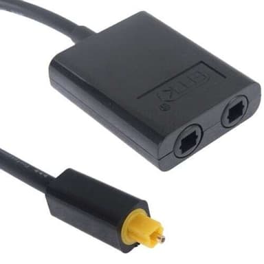 Toslink optisk splitter med doble utganger