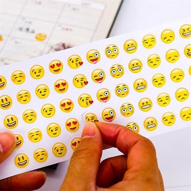 Emoji-klistremerker - 660 klistremerker med ulike uttrykk