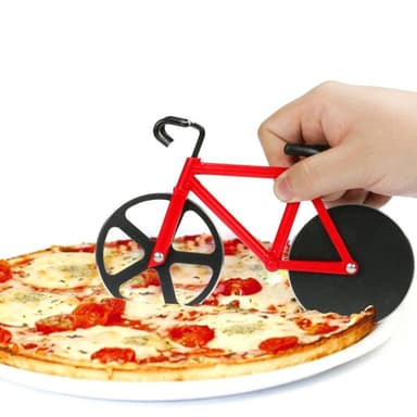 Pizzaskjærer/Pizzaskjærer Sykkel - Rød