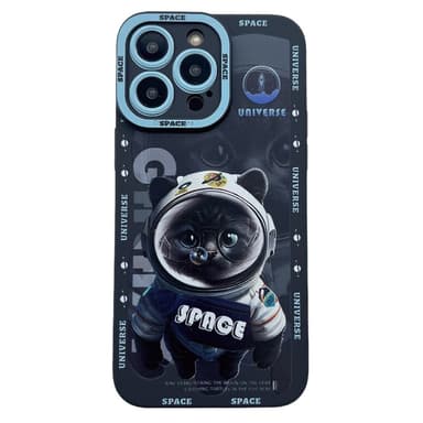 TPU Telefondeksel til iPhone 15 Pro Case Cat - Svart