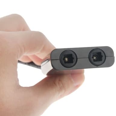 Toslink optisk splitter med doble utganger