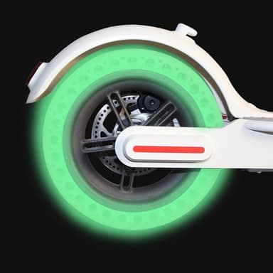 Dekk Honeycomb Punkteringsfri Xiaomi M365 Scooter, 2-pakke selvlysende