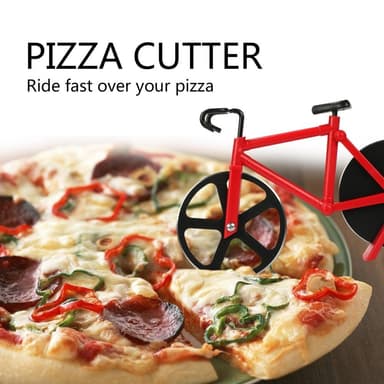 Pizzaskjærer/Pizzaskjærer Sykkel - Rød