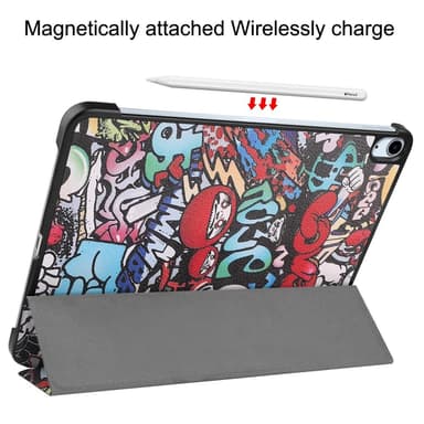 Til iPad Air 11 (2024) Trippeldeksel med smal passform - Graffiti