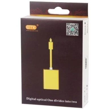 Toslink optisk splitter med doble utganger