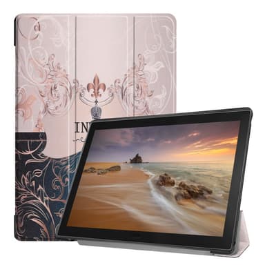 Trifoldbart deksel til Lenovo Tab E10 - engelske tegn