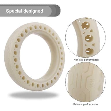 Dekk Honeycomb Punkteringsfri Xiaomi M365 Scooter, 2-pakke selvlysende