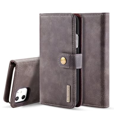 DG.MING iPhone 11 Split Lommebok-deksel i Lær - Kaffe