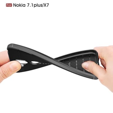 Nokia 8.1 TPU Deksel Litchi Grain