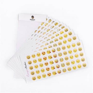 Emoji-klistremerker - 660 klistremerker med ulike uttrykk