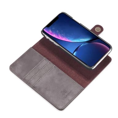 DG.MING iPhone 11 Split Lommebok-deksel i Lær - Kaffe