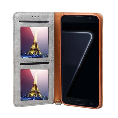 CMAI2 Litchi Lommebok-deksel til Samsung Galaxy S8 - Grå