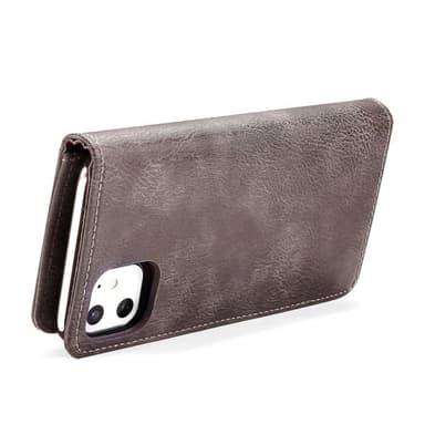 DG.MING iPhone 11 Split Lommebok-deksel i Lær - Kaffe