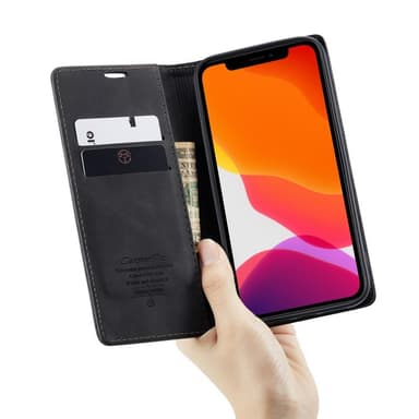 CASEME Lommebok-deksel iPhone 12 Mini - Svart