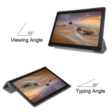 Tri-fold Deksel til Lenovo Tab E10 - Grå