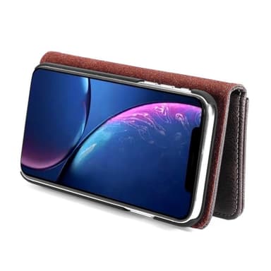 DG.MING iPhone 11 Split Lommebok-deksel i Lær - Kaffe