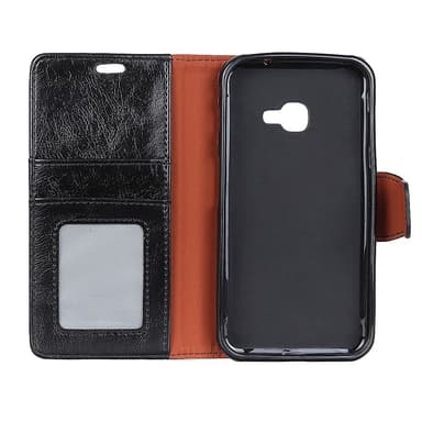Samsung Galaxy Xcover 4s/4 Lommebok-deksel Teksturert Split - Svart