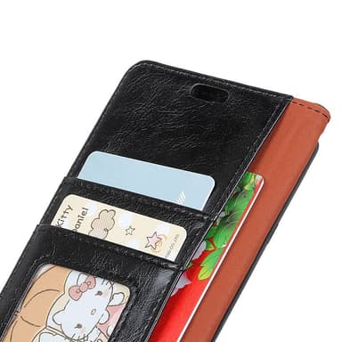 Samsung Galaxy Xcover 4s/4 Lommebok-deksel Teksturert Split - Svart