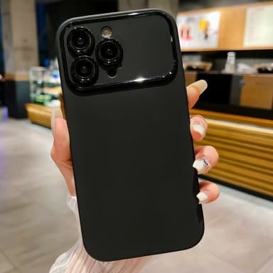 Slim-Fit TPU Telefondeksel til iPhone 15 Deksel - Svart