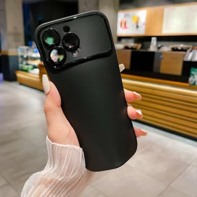 Slim-Fit TPU Telefondeksel til iPhone 15 Deksel - Svart
