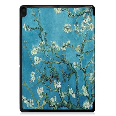 Trifoldet deksel til Lenovo Tab E10 - Tre med blomster