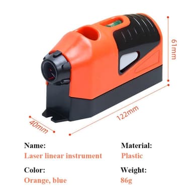 Laser vertikal vannpassmåleavstand Horisontal punktlinje