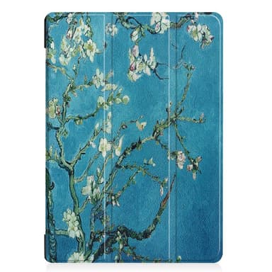 Trifoldet deksel til Lenovo Tab E10 - Tre med blomster