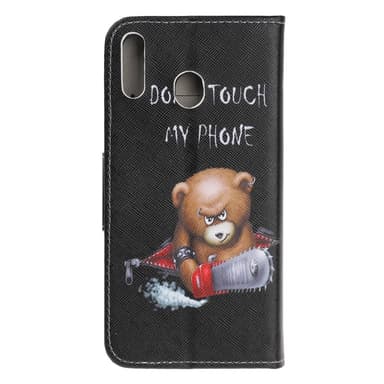 Samsung Galaxy A40 Lommebok-deksel - Angry Bear og dets advarsel