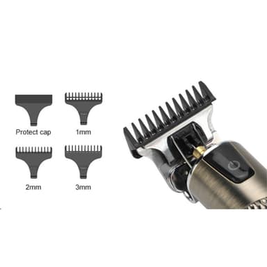 VGR Hair Clipper LCD-skjerm Oppladbar trimmer Hårklipping