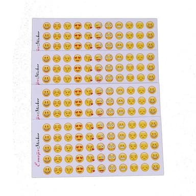 Emoji-klistremerker - 660 klistremerker med ulike uttrykk