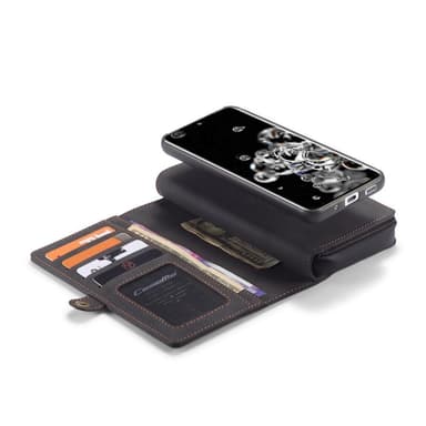 CASEME Samsung Galaxy S20 Plus Retro Lær Lommebok-deksel - Grå
