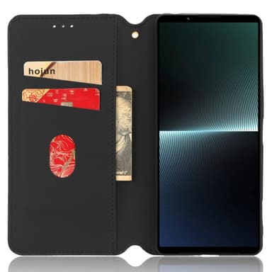 Lommebok-deksel Rhombus til Sony Xperia 1 V - Svart