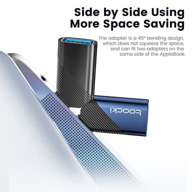 TOOCKI USB-C mann til USB 3.0 kvinnelig omformer 5 Gbps dataadapter