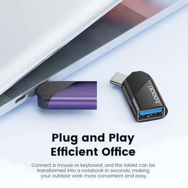 TOOCKI USB-C mann til USB 3.0 kvinnelig omformer 5 Gbps dataadapter