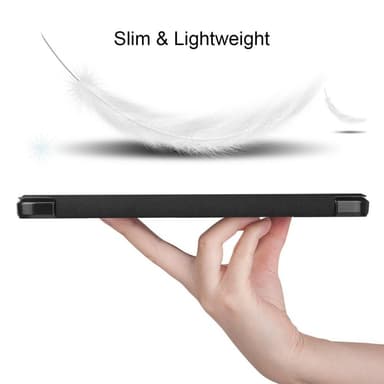 Slim Fit Dekseldeksel til Samsung Galaxy Tab S7 Plus/S8 Plus - Svart