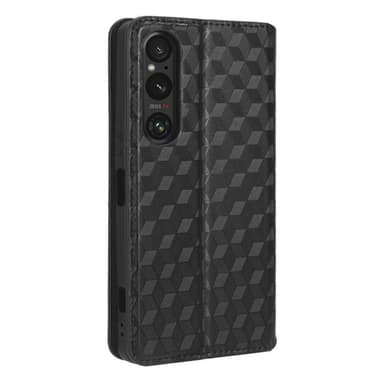 Lommebok-deksel Rhombus til Sony Xperia 1 V - Svart