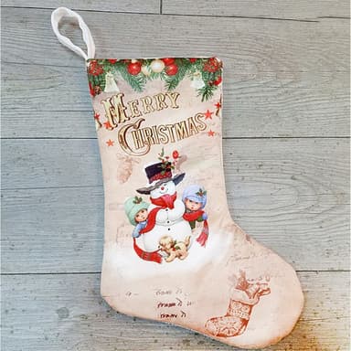 Julesokk Julegavesokk - Snømann og barn