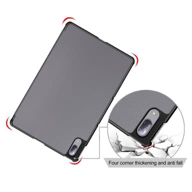 Tri-fold Veske til Lenovo Tab P11 Pro TB-J706F - Grå