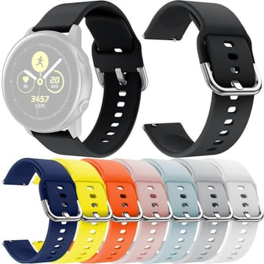 Armbåndstropp til Samsung Galaxy Watch Active Active2 20MM - Svart