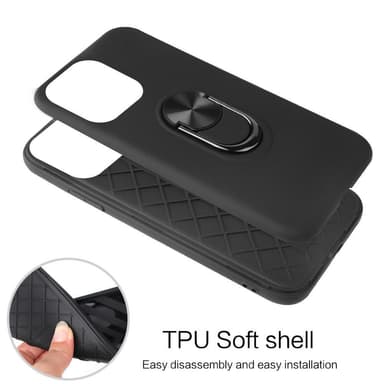 iPhone 13 Pro Hybrid Deksel Med Fingerring - Rose Gull