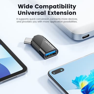 TOOCKI USB-C mann til USB 3.0 kvinnelig omformer 5 Gbps dataadapter