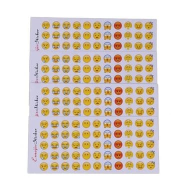 Emoji-klistremerker - 660 klistremerker med ulike uttrykk