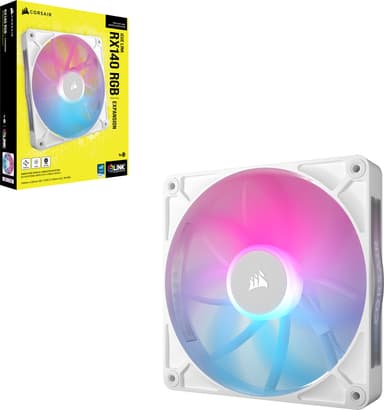 Corsair iCUE LINK RX140 RGB 140mm PWM ekstravifte (hvit)