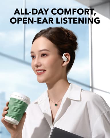 Soundcore AeroFit 2 helt trådløse in-ear hodetelefoner (hvit)