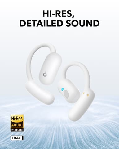 Soundcore AeroFit 2 helt trådløse in-ear hodetelefoner (hvit)