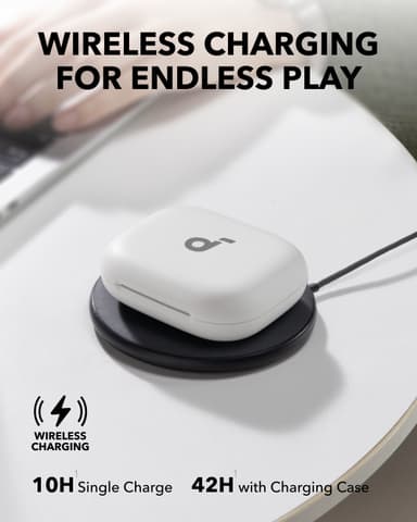 Soundcore AeroFit 2 helt trådløse in-ear hodetelefoner (hvit)
