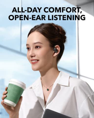 Soundcore AeroFit 2 helt trådløse in-ear hodetelefoner (sort)