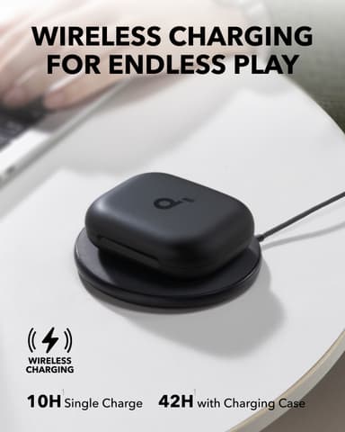 Soundcore AeroFit 2 helt trådløse in-ear hodetelefoner (sort)